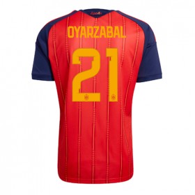 Spania Mikel Oyarzabal #21 Hjemme skjorte VM 2026 Kortermet